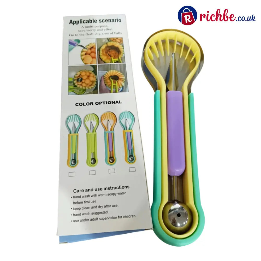 Multi-Functional Fruit Melon Baller Scoop Set 🍈 - Hot Sale