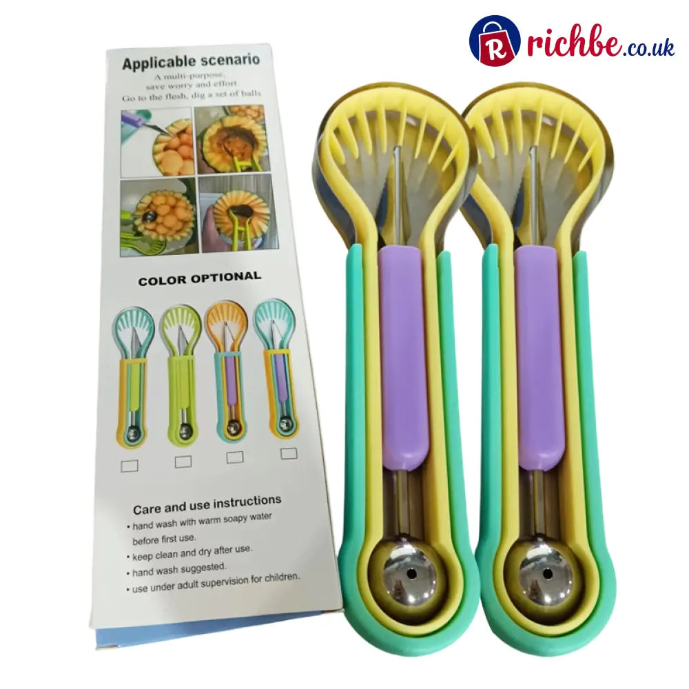 Multi-Functional Fruit Melon Baller Scoop Set 🍈 - Hot Sale