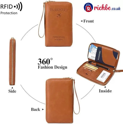 Multi-Functional RFID Passport Wallet