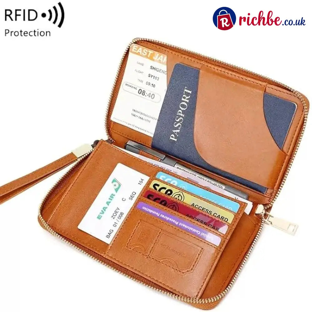 Multi-Functional RFID Passport Wallet