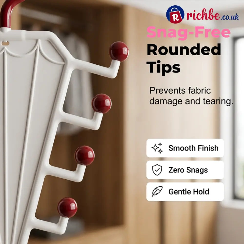 Multi-Functional V-Shaped Double Sided Hanger Storage Rack - Houseware & Kitchen