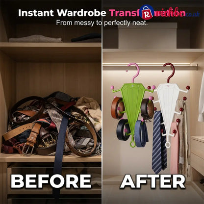Multi-Functional V-Shaped Double Sided Hanger Storage Rack - Houseware & Kitchen