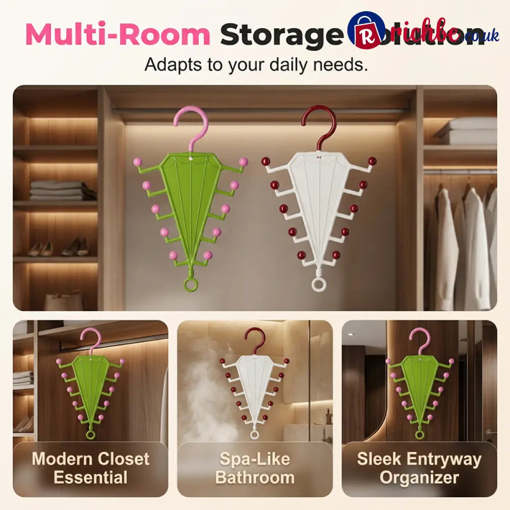 Multi-Functional V-Shaped Double Sided Hanger Storage Rack - Houseware & Kitchen