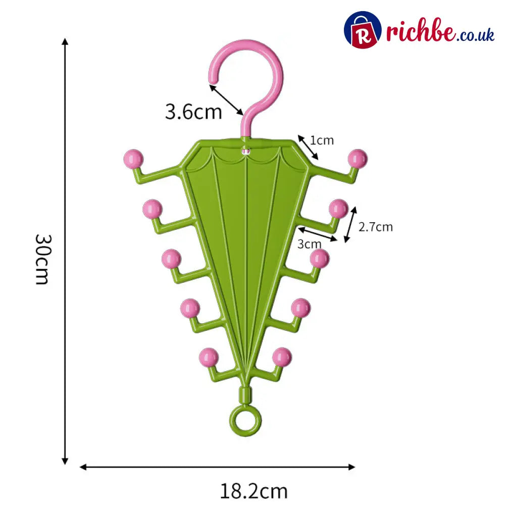 Multi-Functional V-Shaped Double Sided Hanger Storage Rack - Houseware & Kitchen