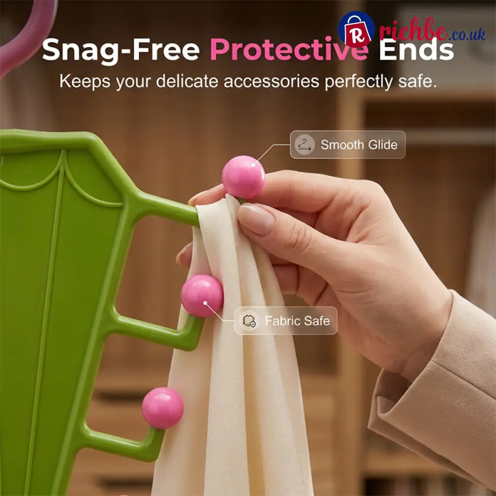 Multi-Functional V-Shaped Double Sided Hanger Storage Rack - Houseware & Kitchen