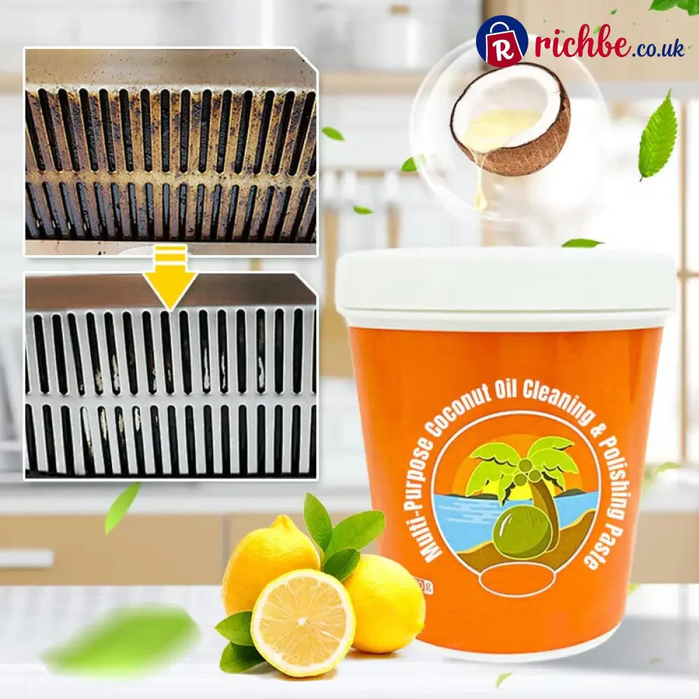 Multi-Purpose Coconut Oil Cleaning & Polishing Paste
