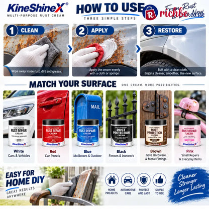 Multi-Purpose Rust Repair Cream for Cars & Household Metal - Repair & Sealant