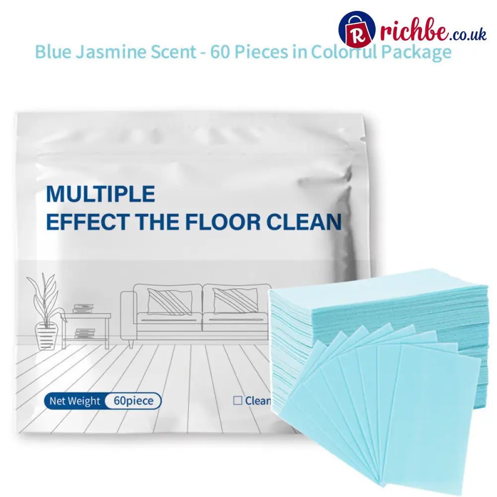 🔥Multi-Surface Floor Cleaning Tablets – Concentrated Cleaner for Hardwood Tile Laminate & More - Blue / 60-Piece Set