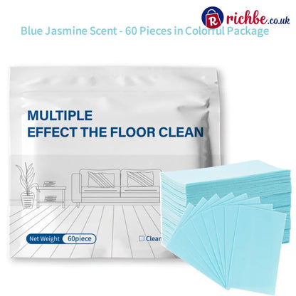 🔥Multi-Surface Floor Cleaning Tablets – Concentrated Cleaner for Hardwood Tile Laminate & More - Blue / 60-Piece Set
