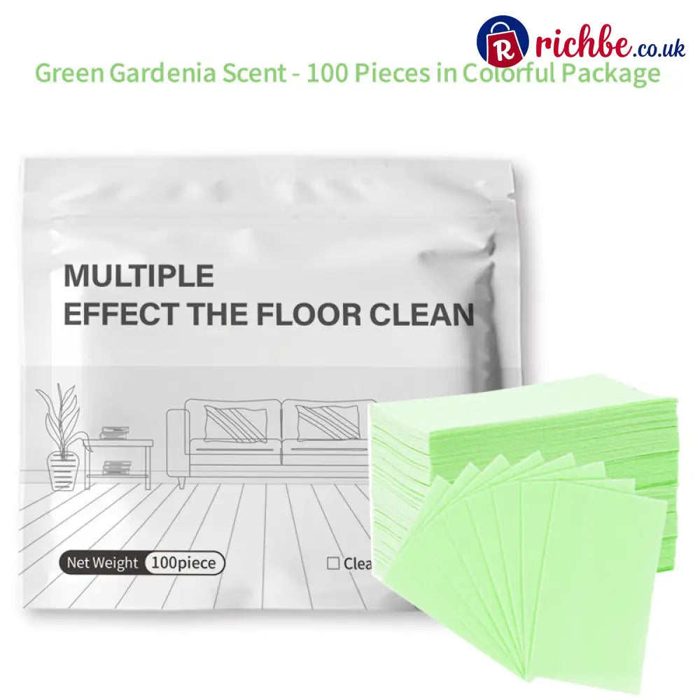 🔥Multi-Surface Floor Cleaning Tablets – Concentrated Cleaner for Hardwood Tile Laminate & More - Green / 100-Piece Set