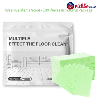 🔥Multi-Surface Floor Cleaning Tablets – Concentrated Cleaner for Hardwood Tile Laminate & More - Green / 100-Piece Set