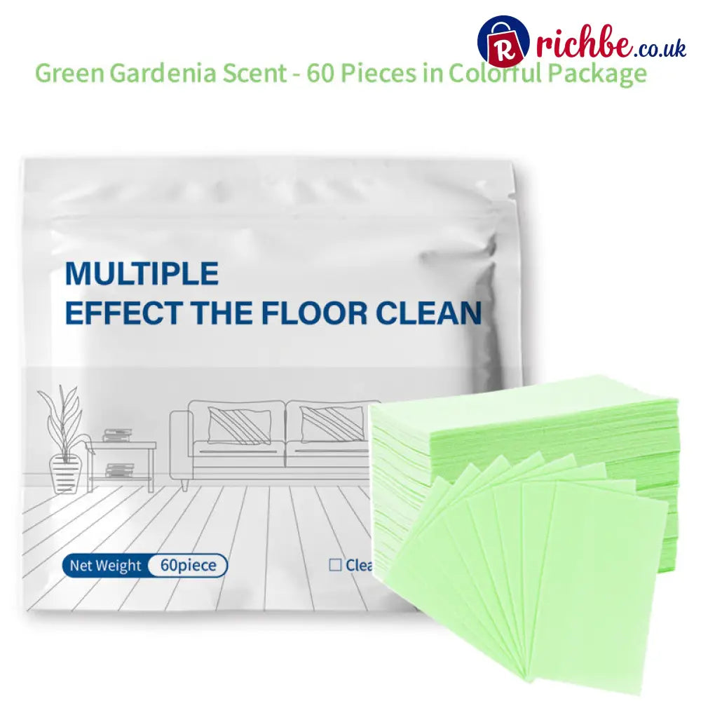 🔥Multi-Surface Floor Cleaning Tablets – Concentrated Cleaner for Hardwood Tile Laminate & More - Green / 60-Piece Set