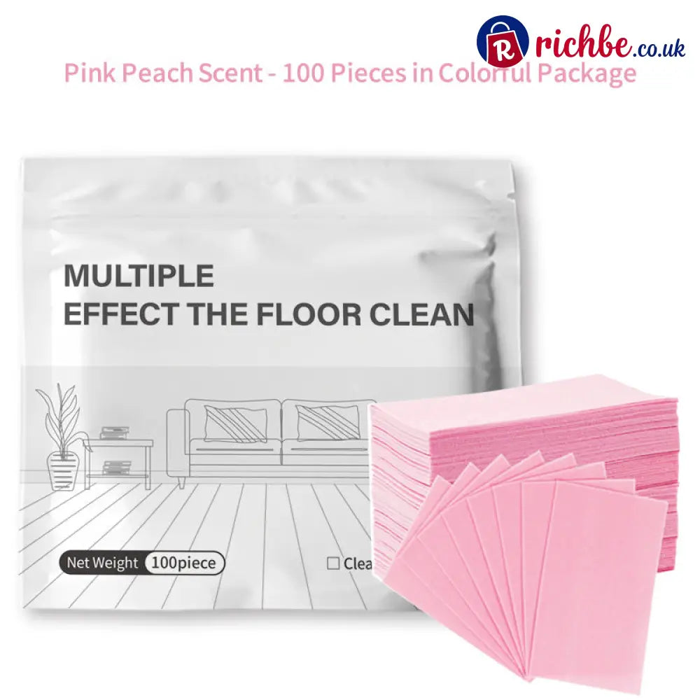 🔥Multi-Surface Floor Cleaning Tablets – Concentrated Cleaner for Hardwood Tile Laminate & More - Pink / 100-Piece Set