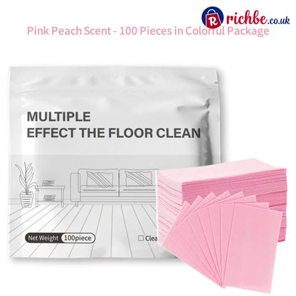 🔥Multi-Surface Floor Cleaning Tablets – Concentrated Cleaner for Hardwood Tile Laminate & More - Pink / 100-Piece Set