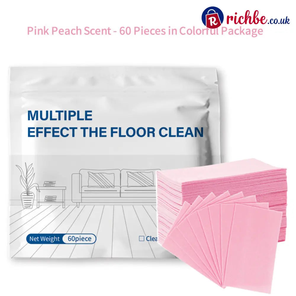 🔥Multi-Surface Floor Cleaning Tablets – Concentrated Cleaner for Hardwood Tile Laminate & More - Pink / 60-Piece Set