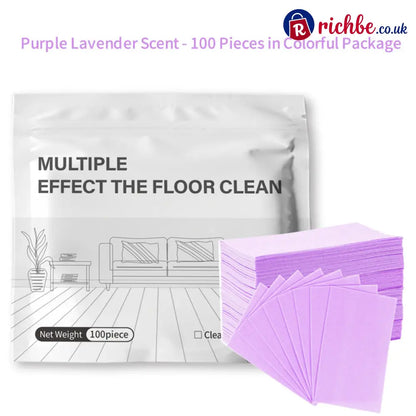 🔥Multi-Surface Floor Cleaning Tablets – Concentrated Cleaner for Hardwood Tile Laminate & More - Purple / 100-Piece Set