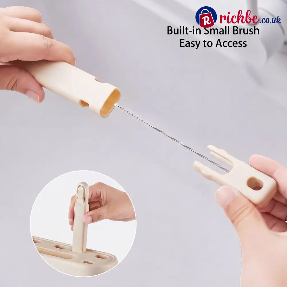 Multifunction Kitchen Cleaning Brush Set with Storage Holder