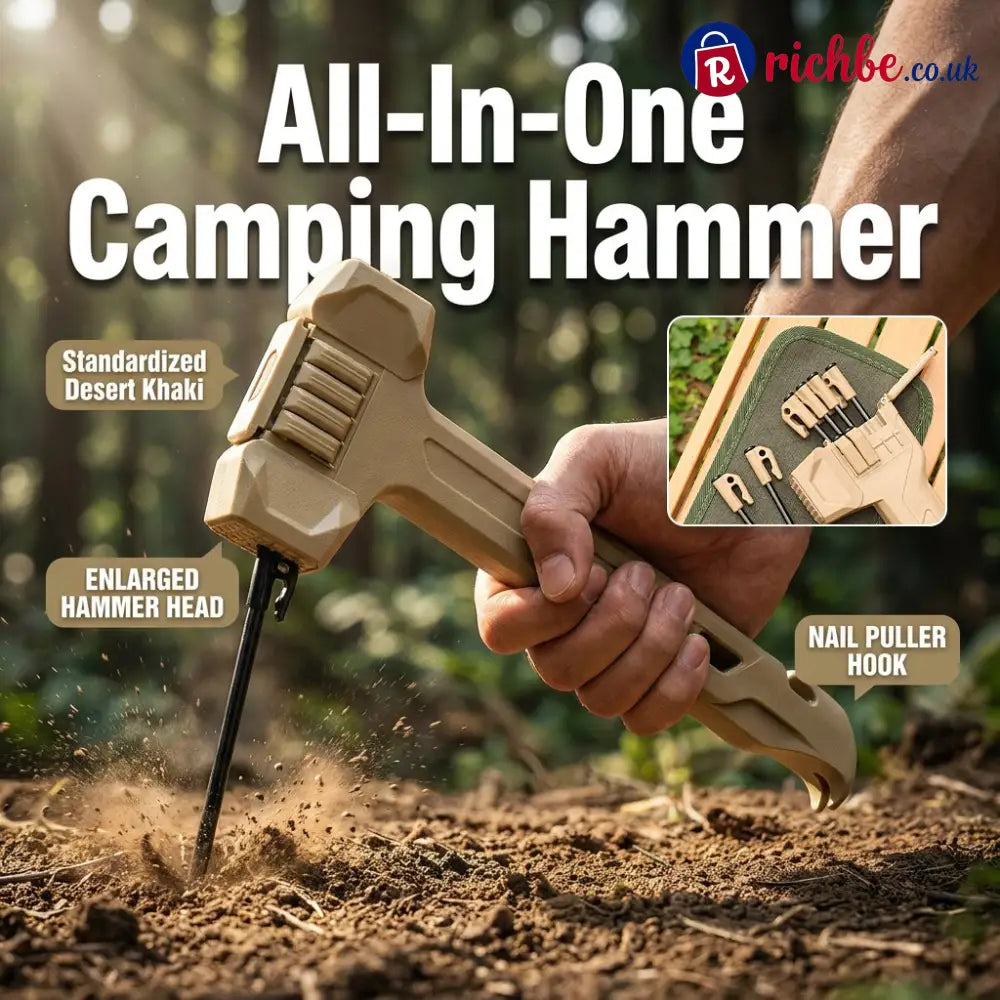 🔨🏕️Multifunctional Camping Hammer & Tent Stake Puller✨