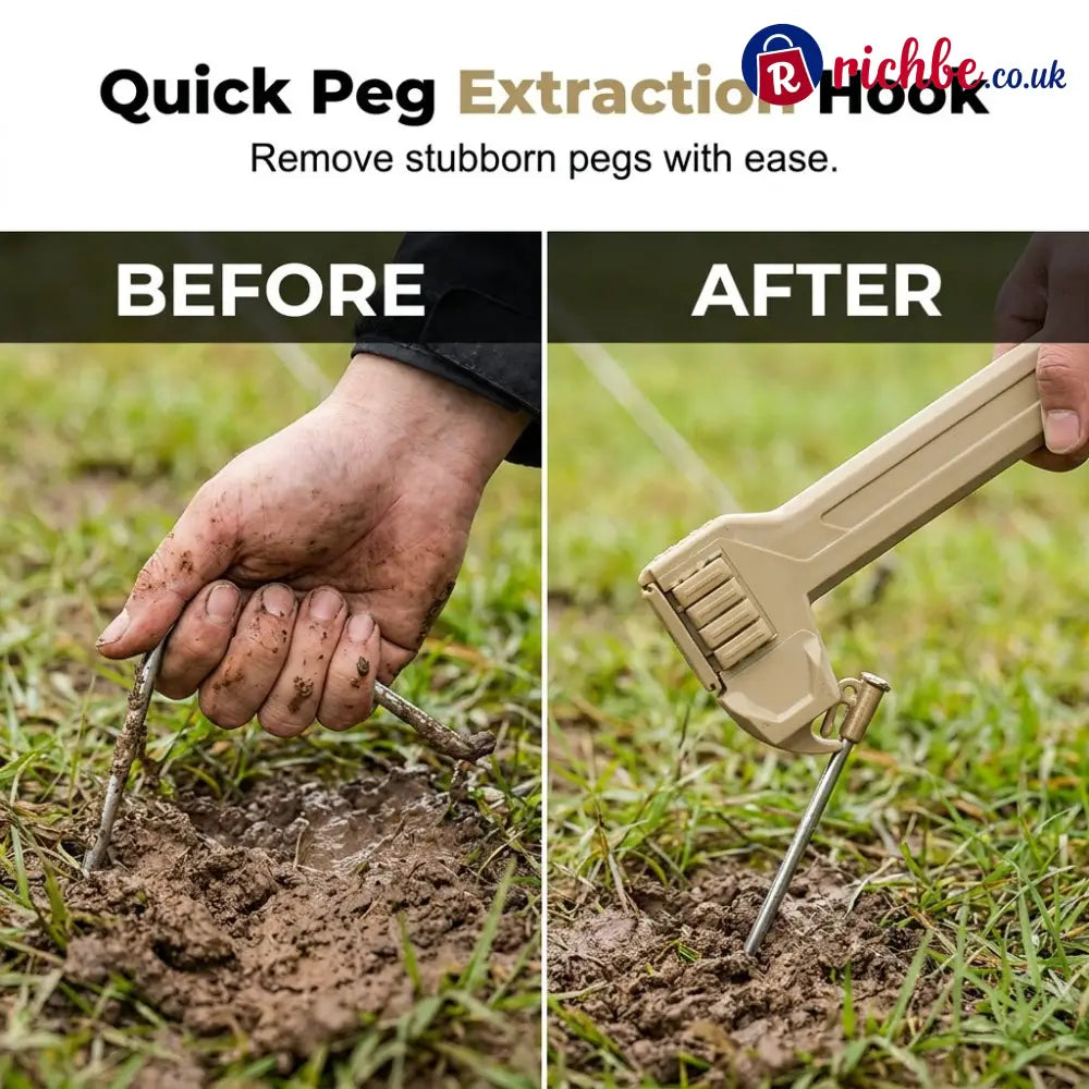 🔨🏕️Multifunctional Camping Hammer & Tent Stake Puller✨