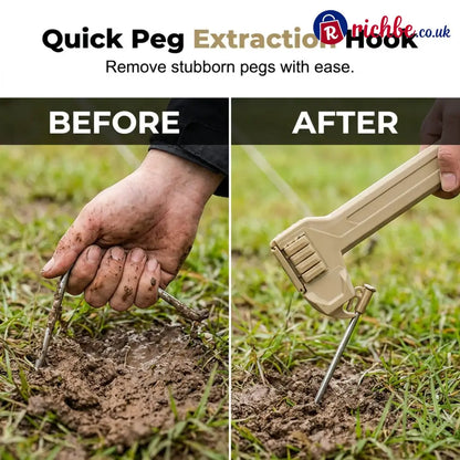 🔨🏕️Multifunctional Camping Hammer & Tent Stake Puller✨