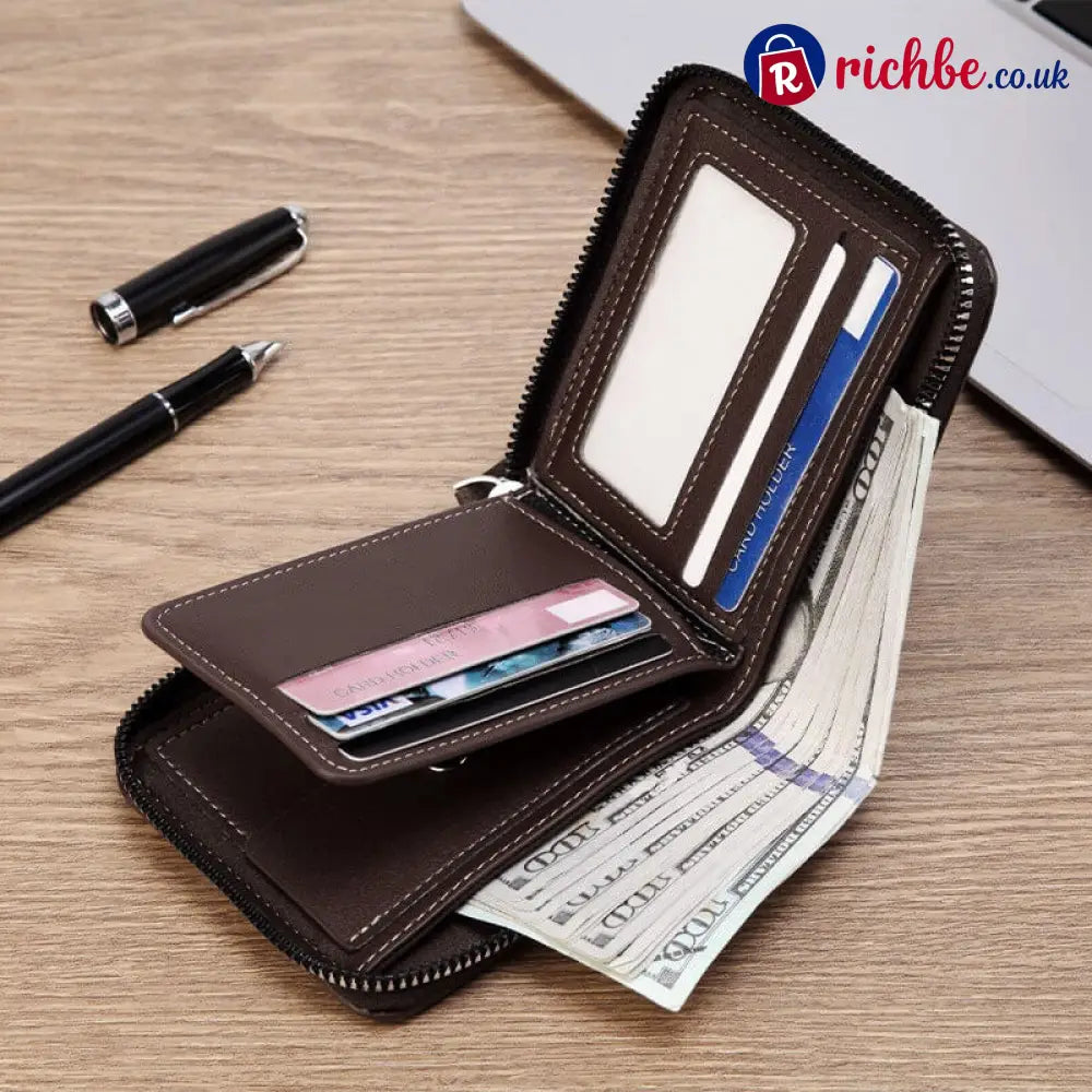 💳Multifunctional Card Holder with RFID Slot for Multiple Purposes - Black & Brown & Dark coffee (Buy 2 Get 1 Free)