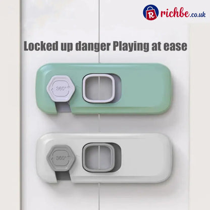 🔥 Multifunctional Child Proof Refrigerator Locks - Green + Grey / Buy 1 Get 1 Free - Houseware & Kitchen