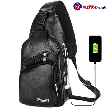 Multifunctional High Quality Leather Chest Bag 💼 - Clothing & Accessories