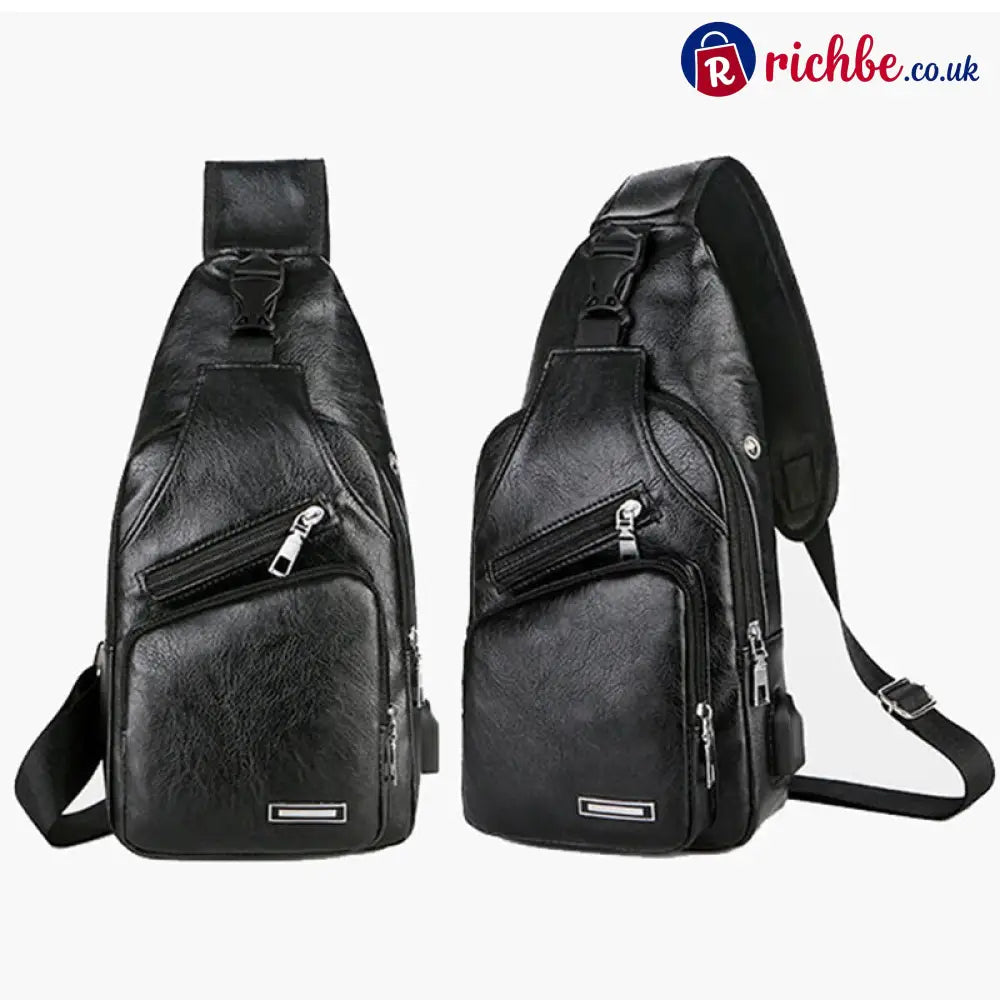 Multifunctional High Quality Leather Chest Bag 💼 - Clothing & Accessories