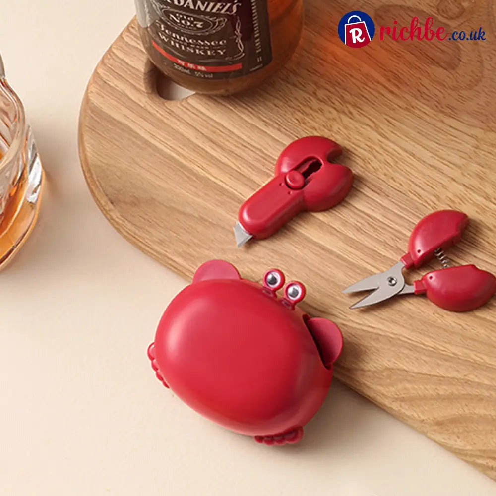 🦀 Multifunctional Magnetic Crab-Shaped Bottle Opener – Strong magnet & rust-proof – Catches caps great for fridge or