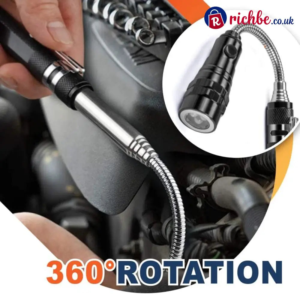 Multifunctional Magnetic Telescopic Flashlight 🔆 - Tools & Gadgets