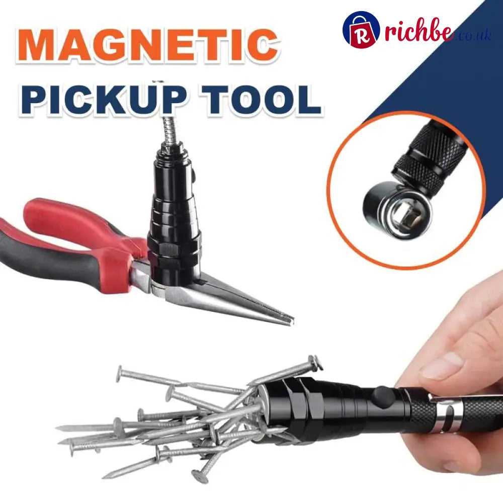 Multifunctional Magnetic Telescopic Flashlight 🔆 - Tools & Gadgets