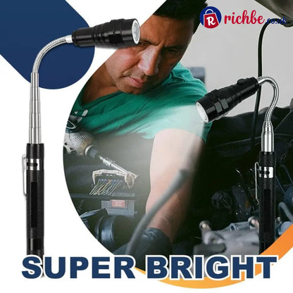 Multifunctional Magnetic Telescopic Flashlight 🔆 - Tools & Gadgets