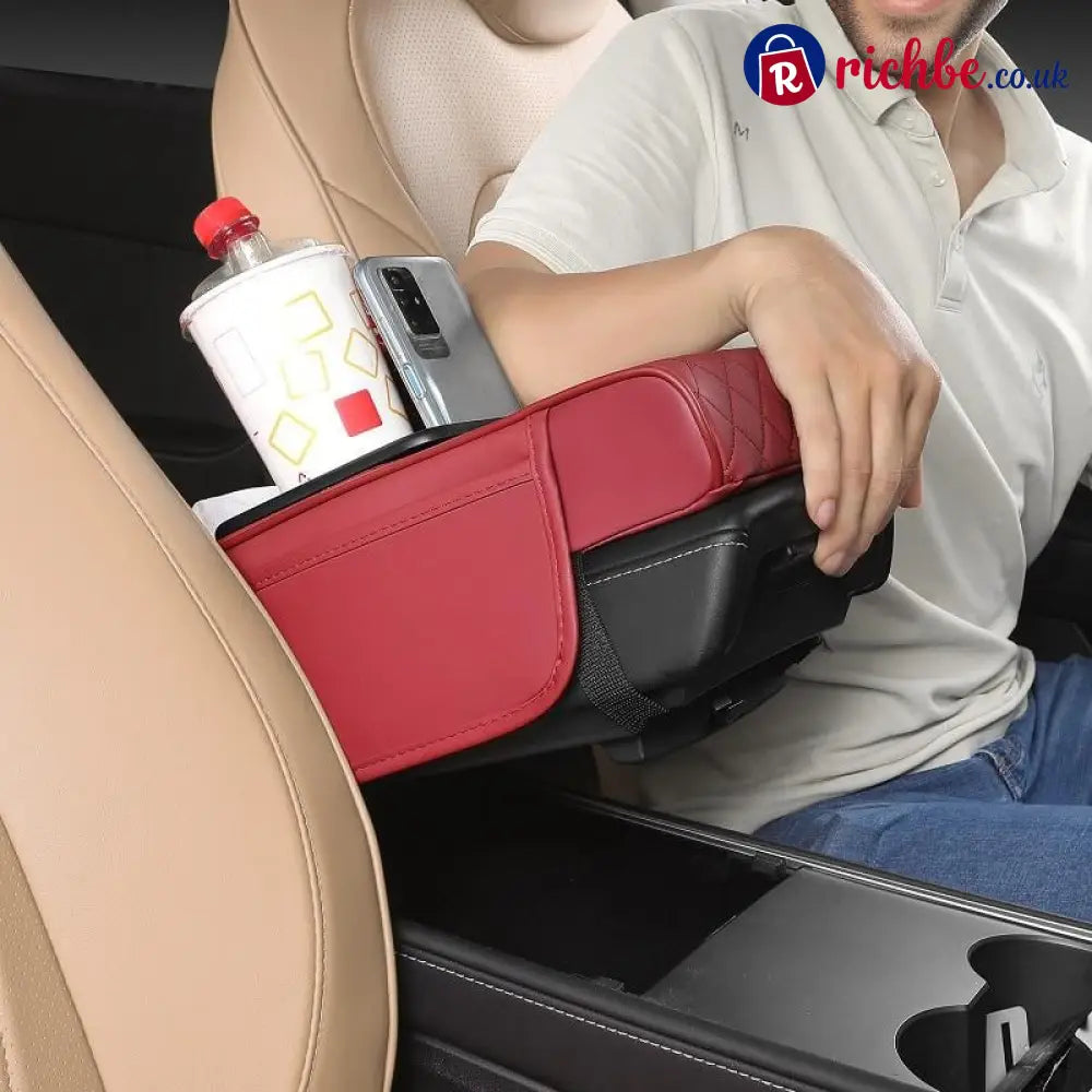 🔥Multifunctional PU Leather Car Armrest Box Mat 😍