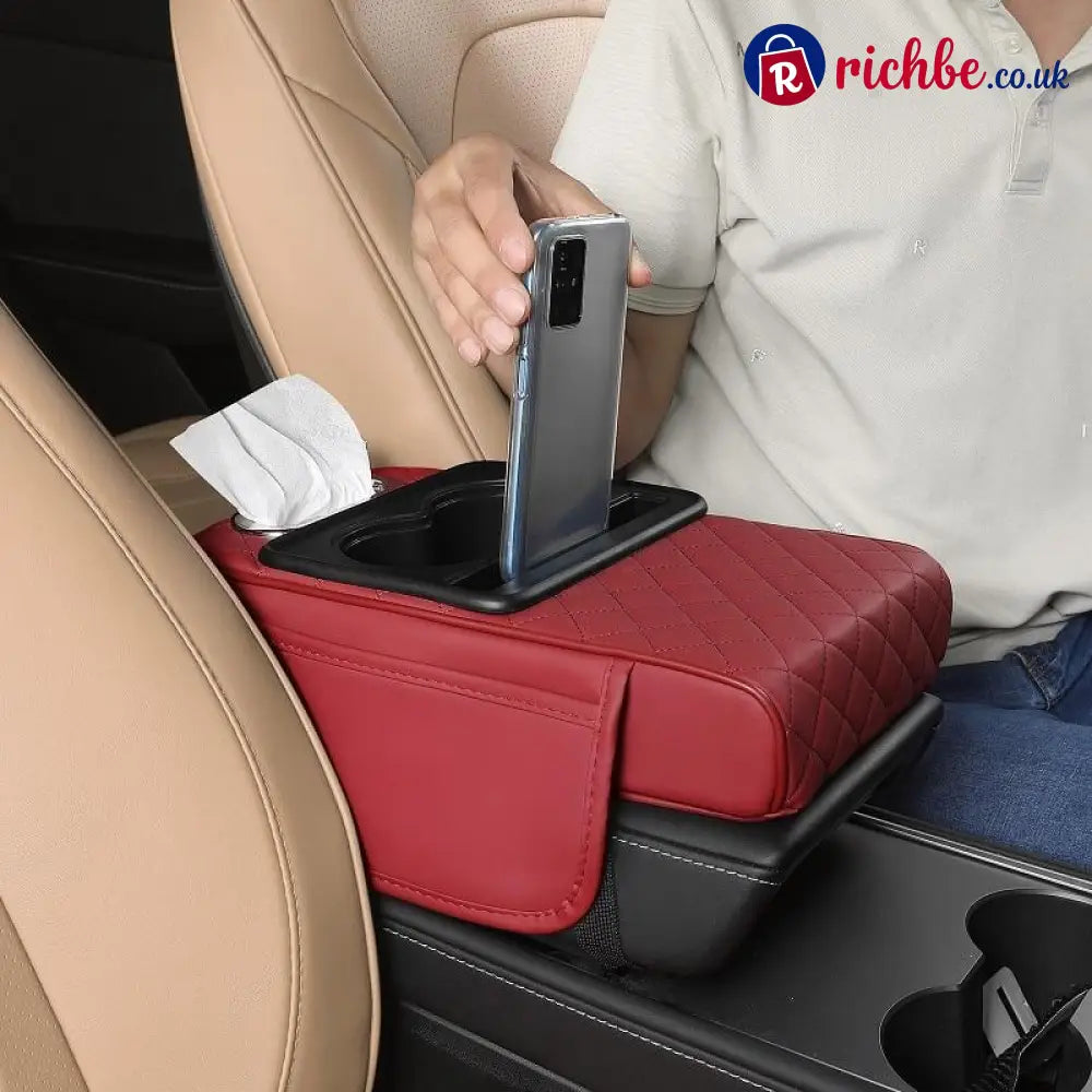 🔥Multifunctional PU Leather Car Armrest Box Mat 😍