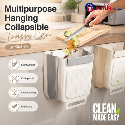 Multipurpose Hanging Collapsible Trash Can – Wall-Mounted Kitchen Waste Bin - Hot Sale