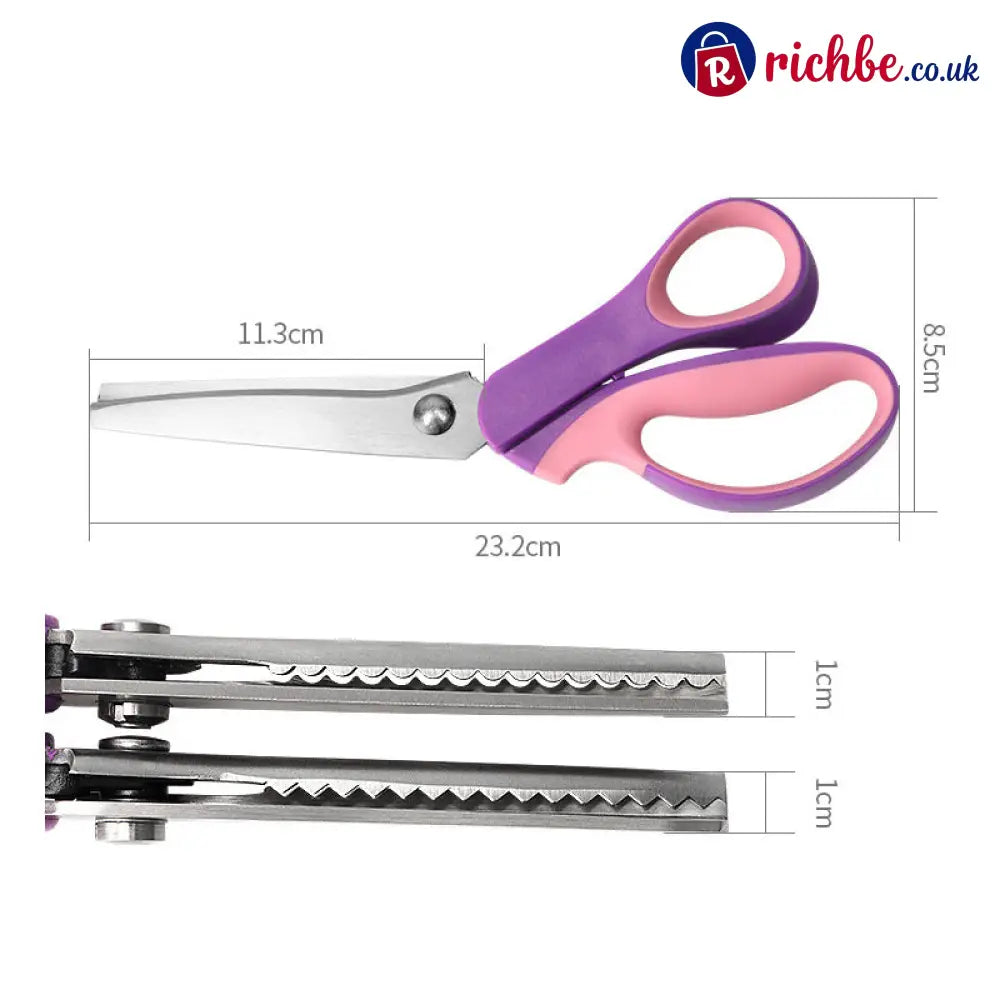 Multipurpose Pinking Shears Serrated Scissors