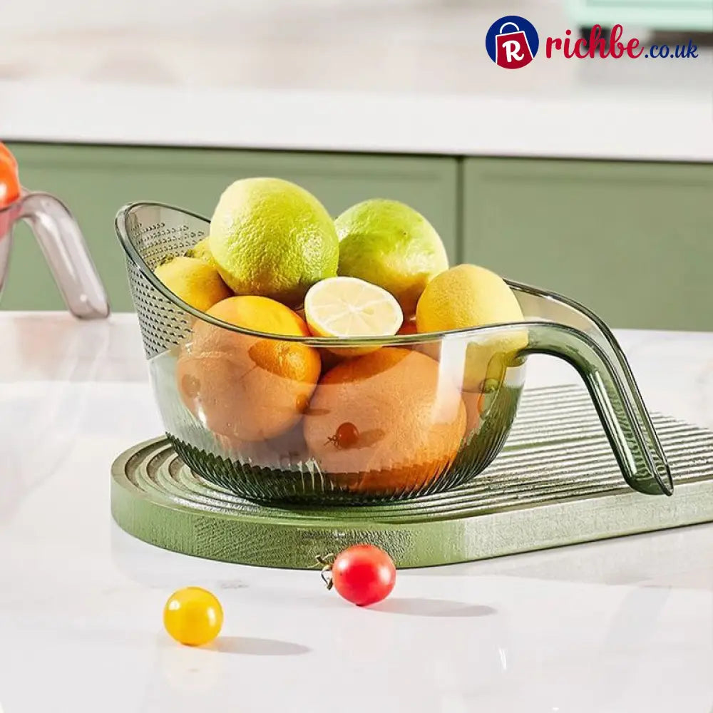 🍚 Multipurpose Rice Washing Bowl Strainer with Handle - Houseware & Kitchen