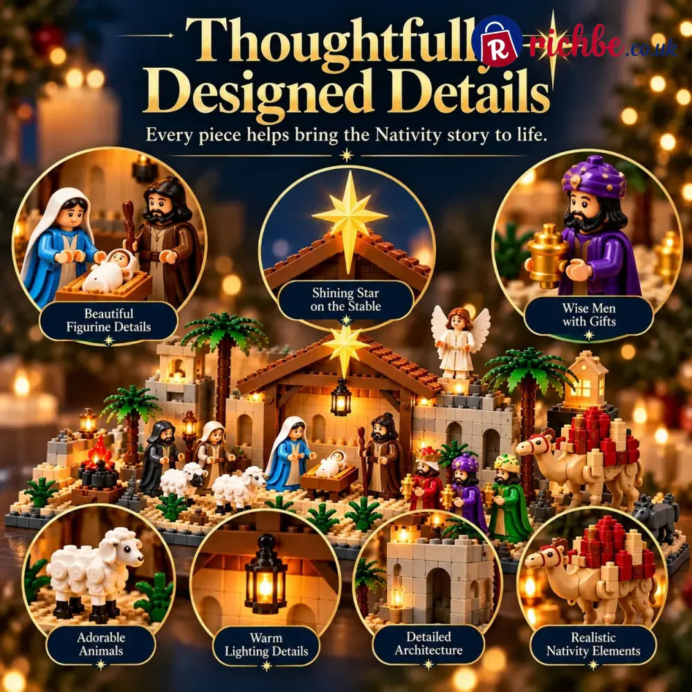 Nativity Advent Calendar – 24-day Buildable Christmas Nativity Set