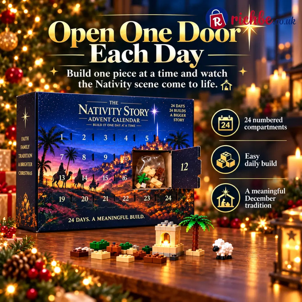 Nativity Advent Calendar – 24-day Buildable Christmas Nativity Set