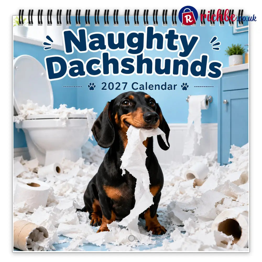Naughty Dachshunds 2027 Wall Calendar