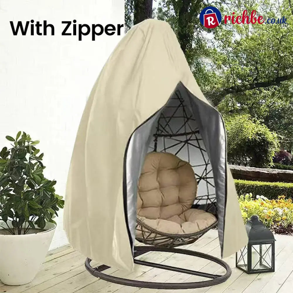 ⏰🔥New Arrival🪑 Heavy-Duty Waterproof Hanging Egg Chair Cover – UV Resistant Durable Oxford Cloth & Easy Zipper
