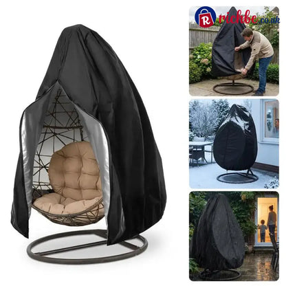 ⏰🔥New Arrival🪑 Heavy-Duty Waterproof Hanging Egg Chair Cover – UV Resistant Durable Oxford Cloth & Easy Zipper