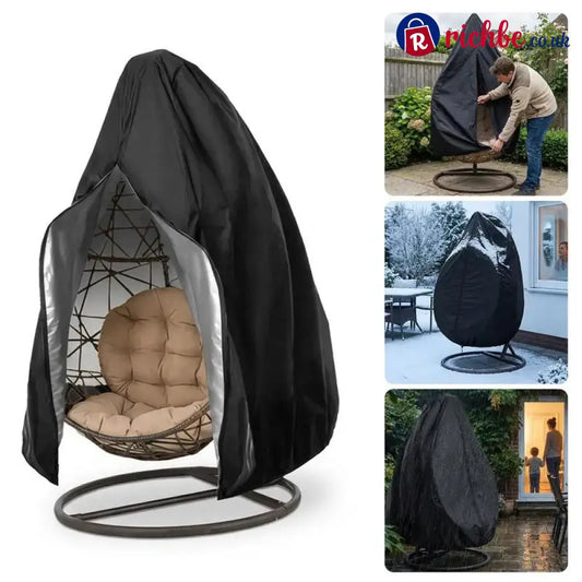 ⏰🔥New Arrival🪑 Heavy-Duty Waterproof Hanging Egg Chair Cover – UV Resistant Durable Oxford Cloth & Easy Zipper