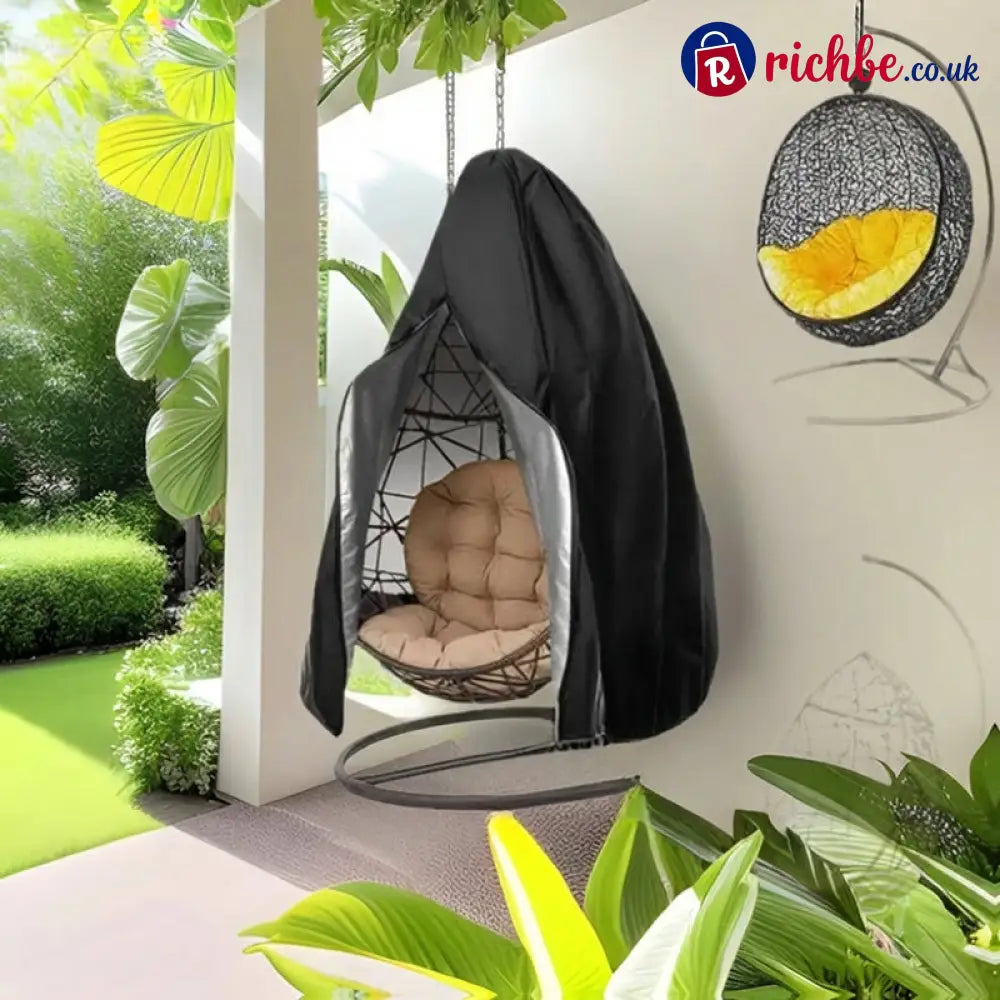 ⏰🔥New Arrival🪑 Heavy-Duty Waterproof Hanging Egg Chair Cover – UV Resistant Durable Oxford Cloth & Easy Zipper