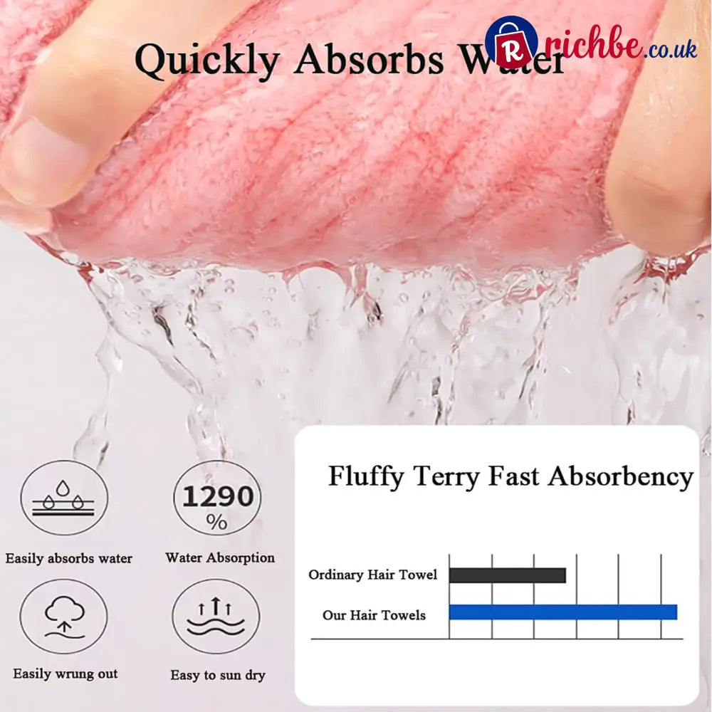 New Super Absorbent Hair Towel Wrap for Wet Hair