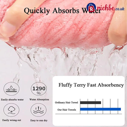New Super Absorbent Hair Towel Wrap for Wet Hair