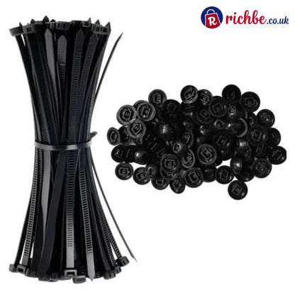 New Universal Nylon Cable Tie Clasp - 100PCS