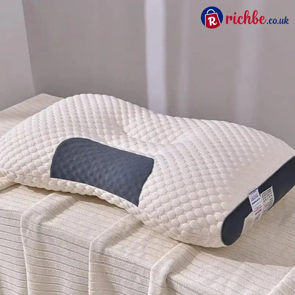 💥New Year Big Sale 49% OFF💥Antibacterial Neck Support Sleep-Aid Massage Pillow - White - Clothing & Accessories