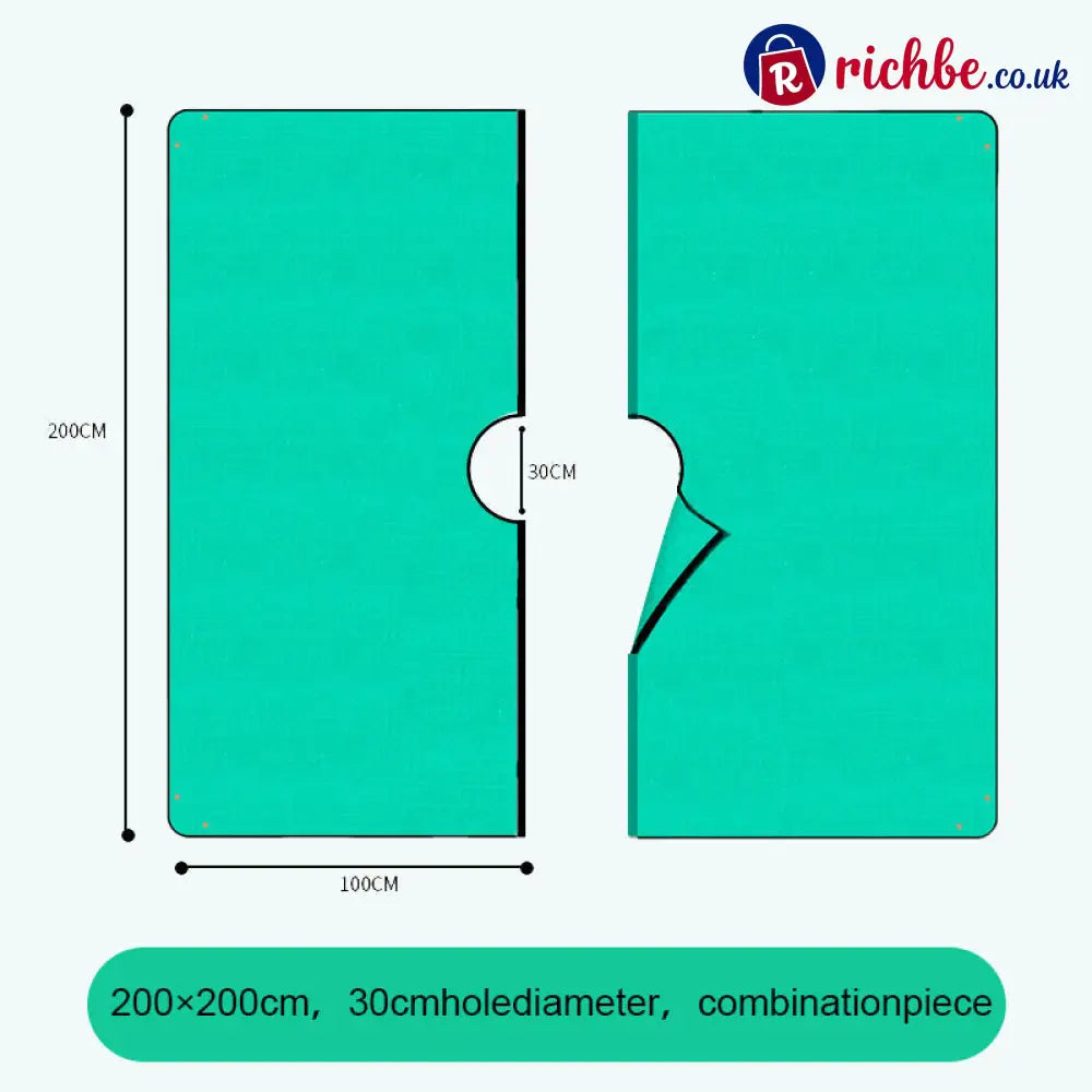 No More Leaf Chaos! 🌳 The 2-Minute Solution for Your Hedge Trimming ✂️ - 200×200cm | 30cm Opening | Split-Design