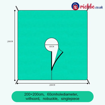 No More Leaf Chaos! 🌳 The 2-Minute Solution for Your Hedge Trimming ✂️ - 200×200cm | 60cm Opening | Drawstring Edition